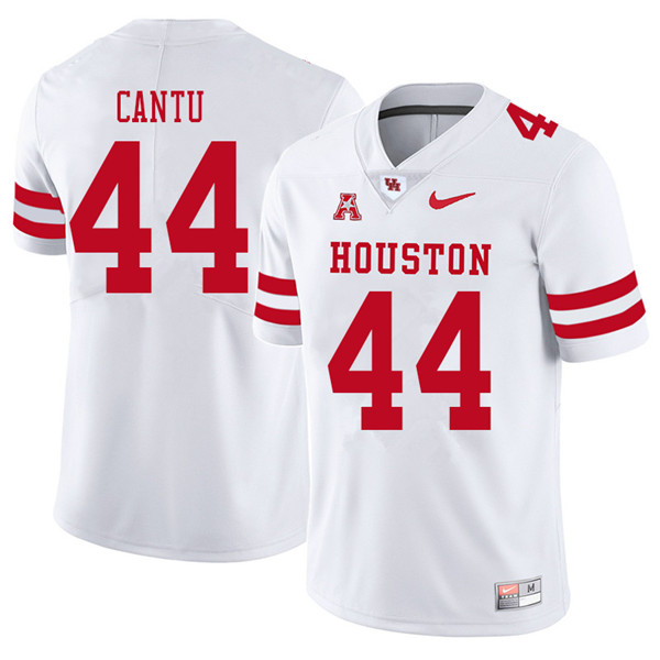2018 Men #44 Anthony Cantu Houston Cougars College Football Jerseys Sale-White